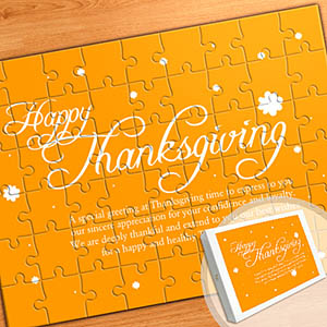 Large Personalized Message Puzzle, Warm Wish