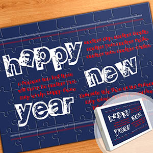 Personalized Message Puzzle, New Year Resolutions