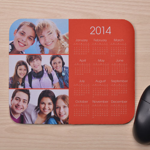Orange Three Collage Calendar
