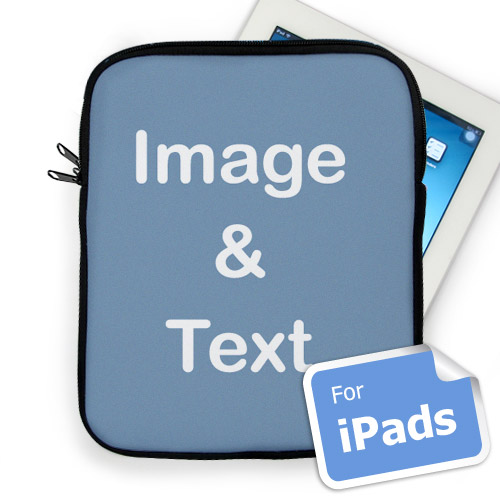 Custom iPad Sleeve, Portrait Image