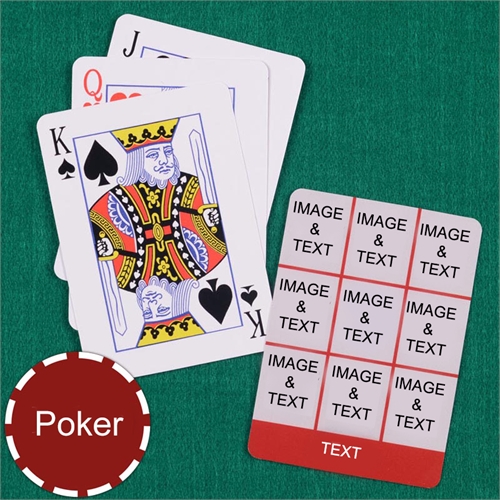 Poker Size Red Nine Collage