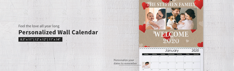 Personalized Photo Wall Calendars