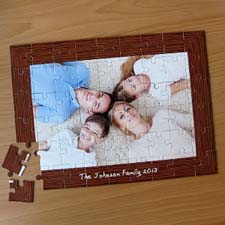 Personalized Natural Frame 12X16.5 Jigsaw Puzzle