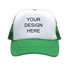 Custom Imprint Full Color Trucker Hat, Green