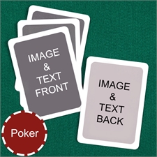 Poker Custom Cards (Blank Cards) White Border Playing Cards