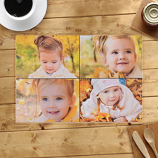 Personalized Four Photo Collage Placemats
