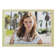 Finishing Highlights Personalized Photo Graduation Announcement Party Invitation Card