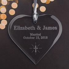 Personalized Engraved Sweet Heart Heart Shaped Ornament