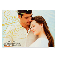Personalized Gold Glitter Favorite Date Save The Date Invitation Cards