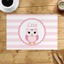 Personalized Owl Placemats
