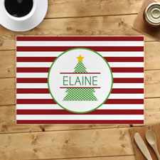 Personalized Christmas Tree Placemats