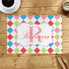 Personalized Colorful Square Placemats