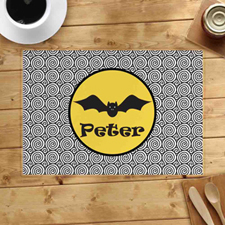 Personalized Halloween Bat Placemats