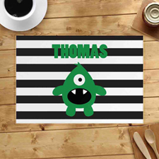 Personalized Monster Boy Placemats