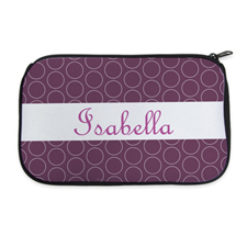 Personalized Neoprene Circle Cosmetic Bag (6 X 10 Inch)