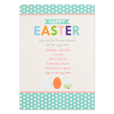 Create Your Own Easter Party Invitation Personalized Photo Card 5X7