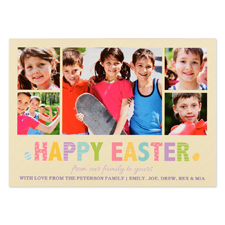 Create Your Own Easter Frame Personalized Photo Card 5X7