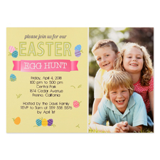 Create Your Own Easter Hunt Personalized Photo Card 5X7