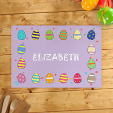 Personalized Girl's Easter Egg Placemats