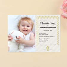 Christening Personalized First Communion Invitation Cards