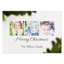 Merry Christmas Personalized Photo Christmas Card