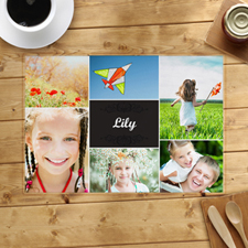 Six Collage Photo Personalized Placemat