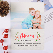 Merry Little Christmas Personalized Photo Card