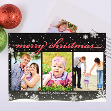 Frosted Season Personalized Photo Christmas Card