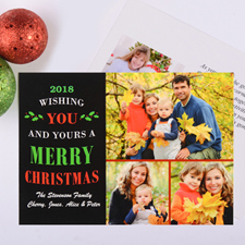 Christmas Wishes Personalized Photo Card