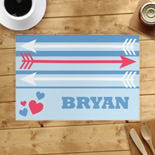 Arrow And Heart Personalized Placemat