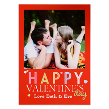 Happy Valentine's Day Personalized Photo Card