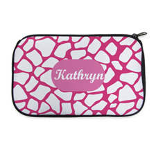 Pink Animal Pattern Personalized Cosmetic Bag