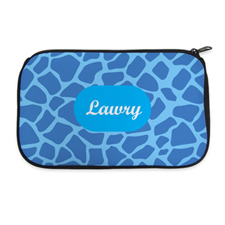 Blue Animal Pattern Personalized Cosmetic Bag