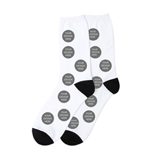Circle Collage Custom Design Unisex Socks, Medium