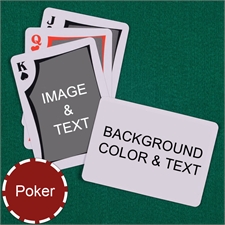 My Own Poker Modern Custom 2 Side Landscape Message Playing Cards