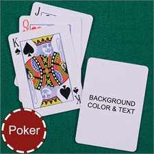 My Own Poker Standard Index Background Color & Text Playing Cards