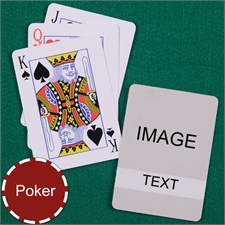 Personalized Poker Transparent Standard Index Playing Cards