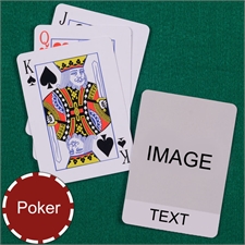 Personalized Poker Classic Transparent Standard Index Playing Cards