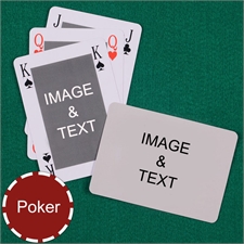 Personalized Poker Classic Custom 2 Side Landscape Playing Cards