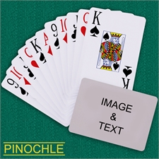 Personalized Poker Pinochle Jumbo Index Landscape Playing Cards