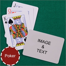 Personalized Poker Standard Index Landscape Photo Playing Cards