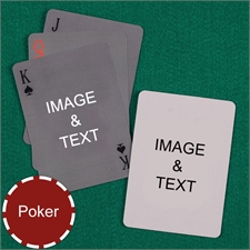 Personalized Poker Simple Custom 2 Side Playing Cards