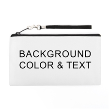 Personalized Background Color & Text 5.5X10 (2 Side Different Image) Clutch Bag (5.5X10 Inch)