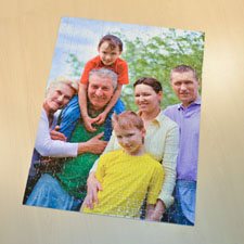 Jumbo 70 or 252 or 500 Pc Portrait Photo Puzzle 18X24, Personalized Box