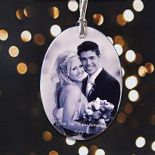Personalized Newly Wedding Porcelain Ornaments