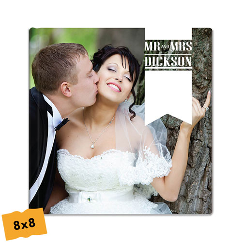 Hardcover Square Wedding Coffee Table Book 8X8