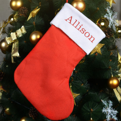 Personalized Embroidered Name Christmas Stocking 