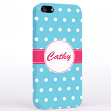 Weiße Punkte auf Aqua iPhone5 Case