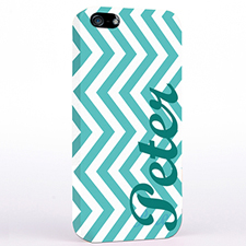 Aqua Zickzack iPhone 5 Case Personalisieren