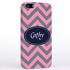 Grau Altrosa Wellen iPhone5 Case